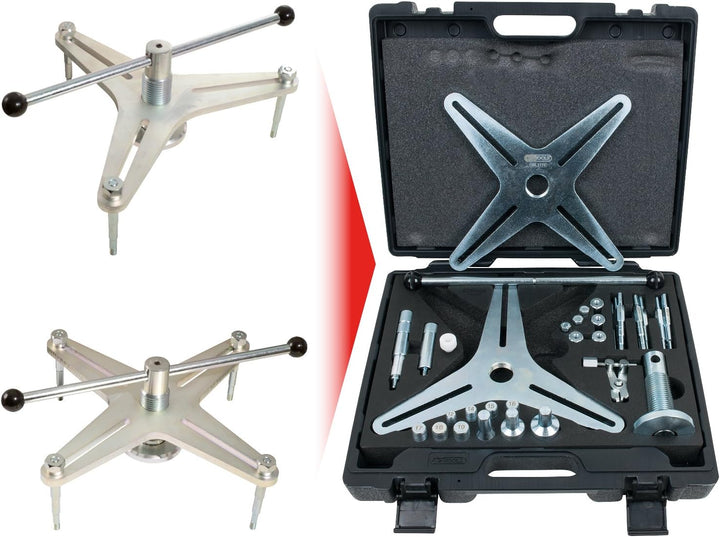 KS Tools 150.2160 SAC Kupplungswerkzeug-Satz (3-und 4-Loch-Teilung), 37-tlg.