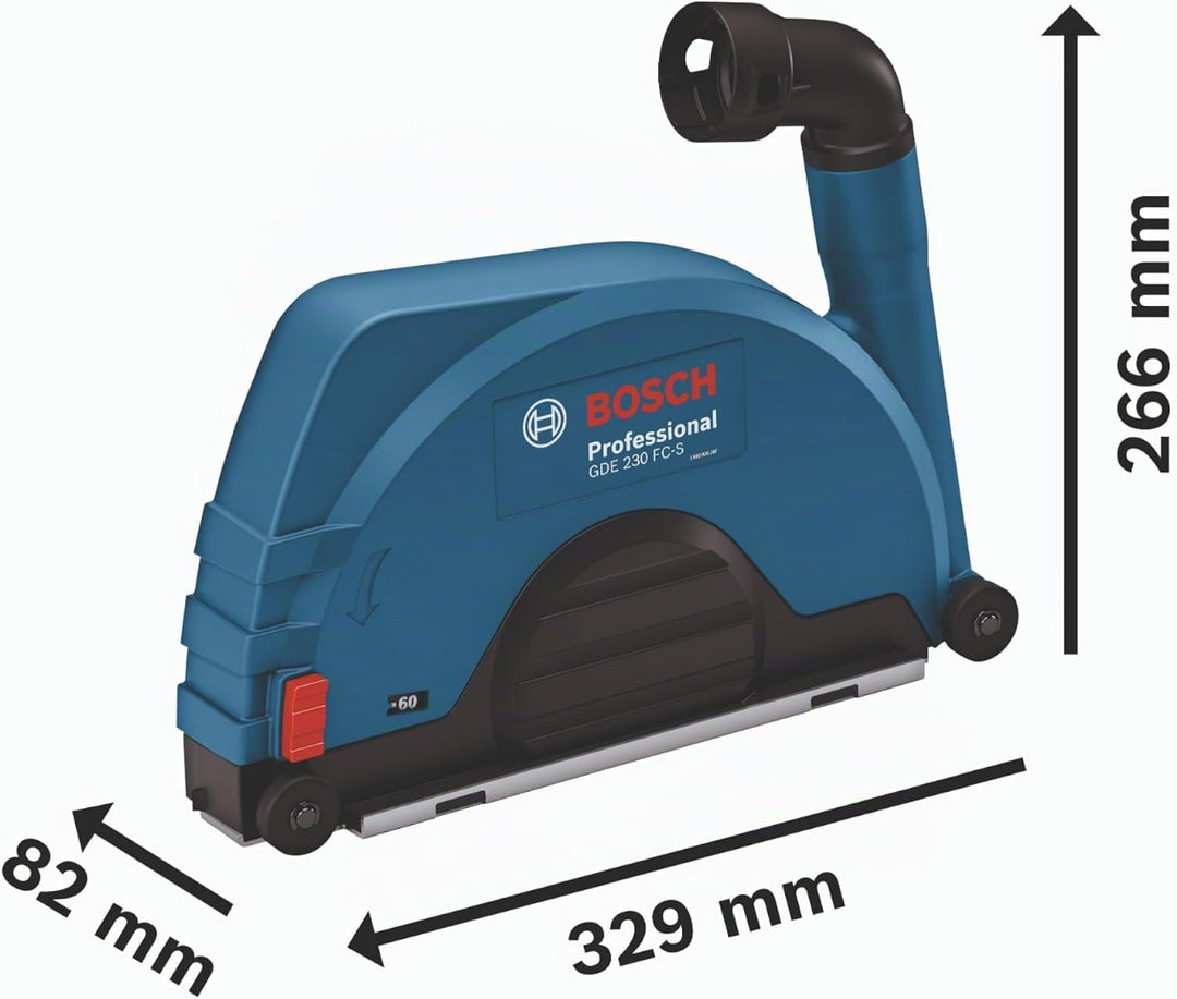 Bosch Professional Absaughaube GDE 230 FC-S (230 mm Trennscheiben-Ø, 60 mm max. Schnitttiefe, Montag