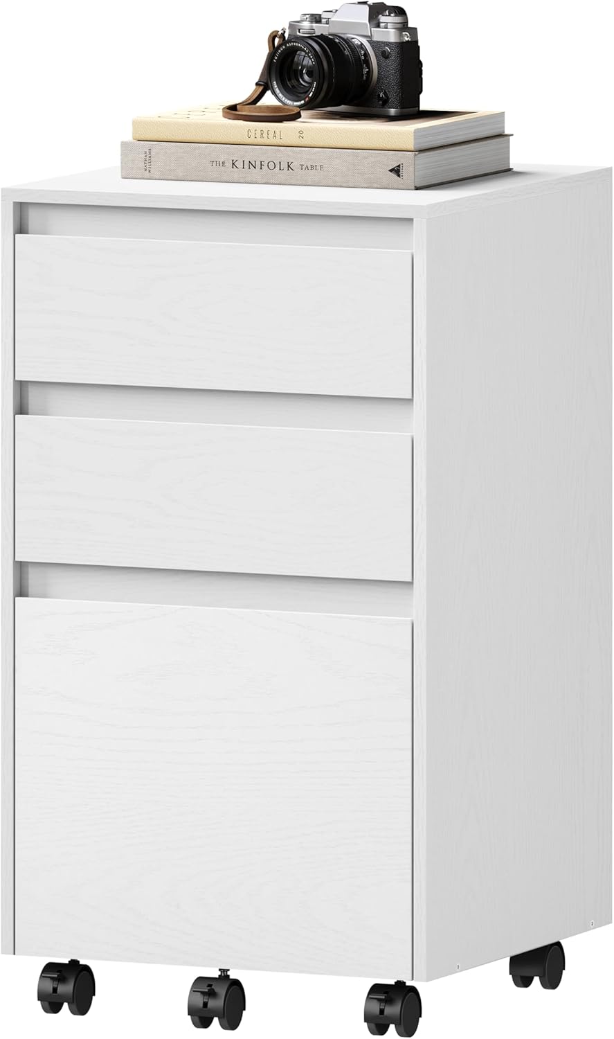 WOLTU mobiler Aktenschrank, Schrank für Aktenordner, Aufbewahrungsschrank im Büro, Büroschrank mit R