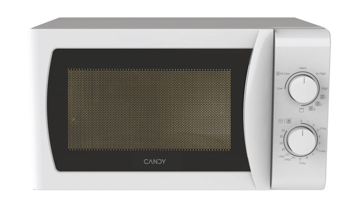 Candy Idea CMG20SMW Mikrowellenherd 700W 20L Grillfunktion Auftaufunktion 10 Zoll Drehteller 5 Leist