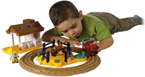 Mattel – l3136 – Fahrzeug – GeoTrax – Mini Schaltungen GeoTrax – Circuit Bahnhof Ranch