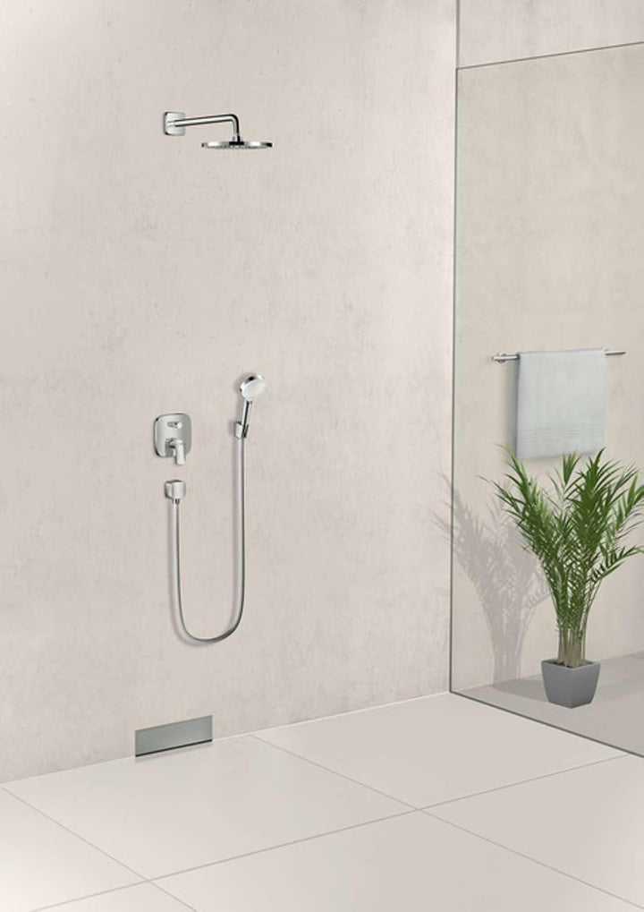 hansgrohe Crometta S 240 Duschkopf/Kopfbrause, Chrom, rund Chrom rund 1 Strahlart, Chrom rund 1 Stra