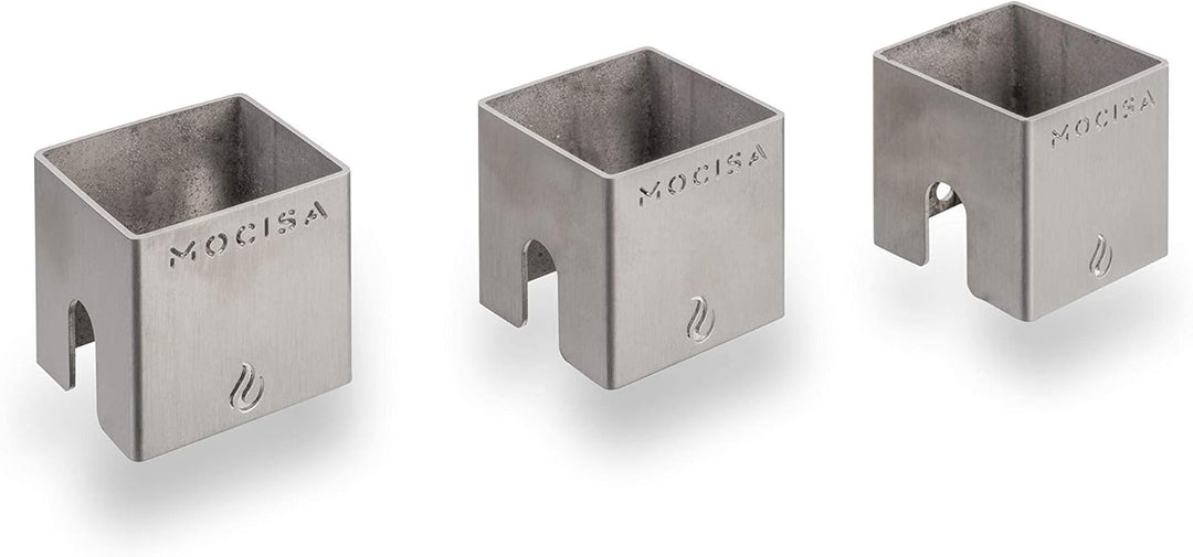 mocisa Universal BBQ Abstandshalter Edelstahl Distanz | Feuerplatte | Grillplatte | Feuertonne | Pla