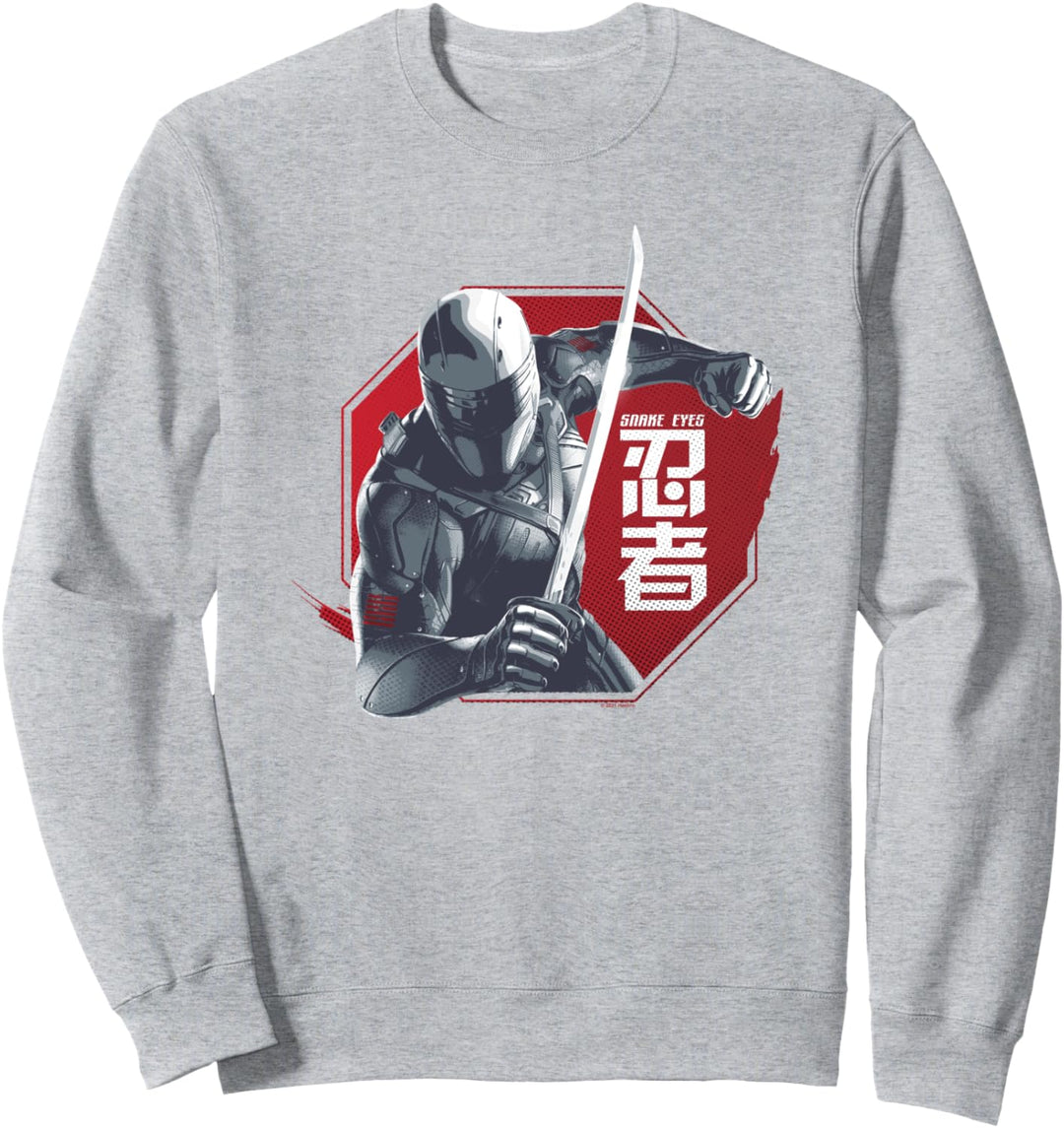 Snake Eyes Red Back Ninja Warrior Sweatshirt