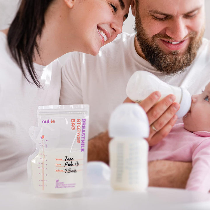Nuliie 300 Stück Muttermilchbeutel, BPA-frei Muttermilch Aufbewahrung bag, Muttermilchbeutel mit Aus