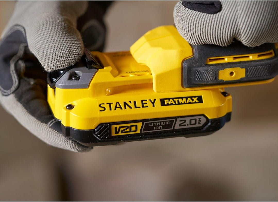 Stanley FatMax V20 Akku-Schlagbohrschrauber SFMCD711DSA (18V, max. Drehmoment 50 Nm, 2-Gang Planeten
