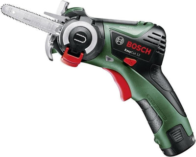 Bosch Akku Säge EasyCut 12 (1 Akku, NanoBlade Technologie, 12 Volt System, im Koffer), Schwarz, Grün