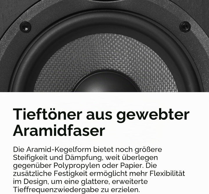 ELAC Debut 2.0 B5.2 Bücherregal-Lautsprecher, Schwarz, 1 Paar, Paar
