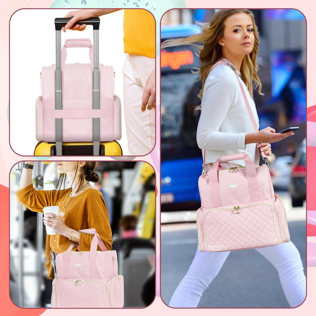 Nagellack Organizer Tasche,Doppelschichtige Nagellack Aufbewahrung Tasche für 80 Flaschen (15 ml) un