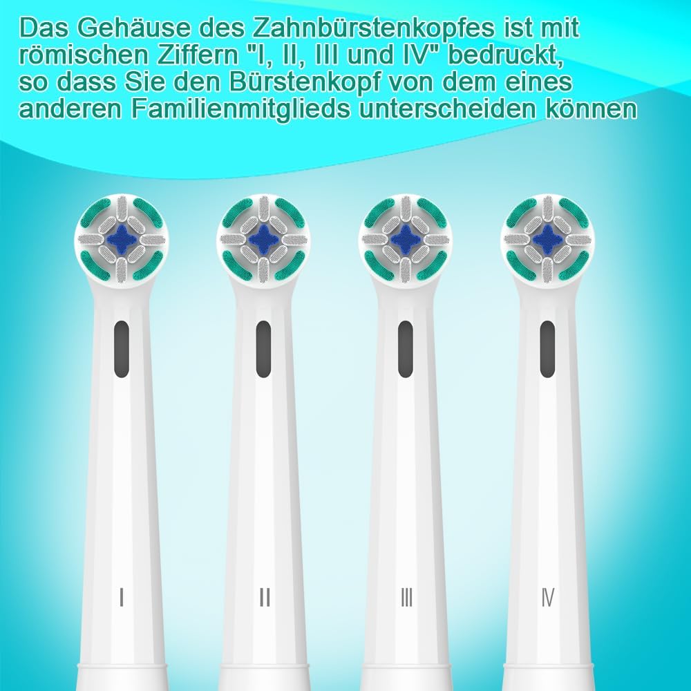 8er IO Sanfte Reinigung Aufsteckbürsten Kompatibel mit Oral B iO Elektrischen Zahnbürstea, Sensitiv