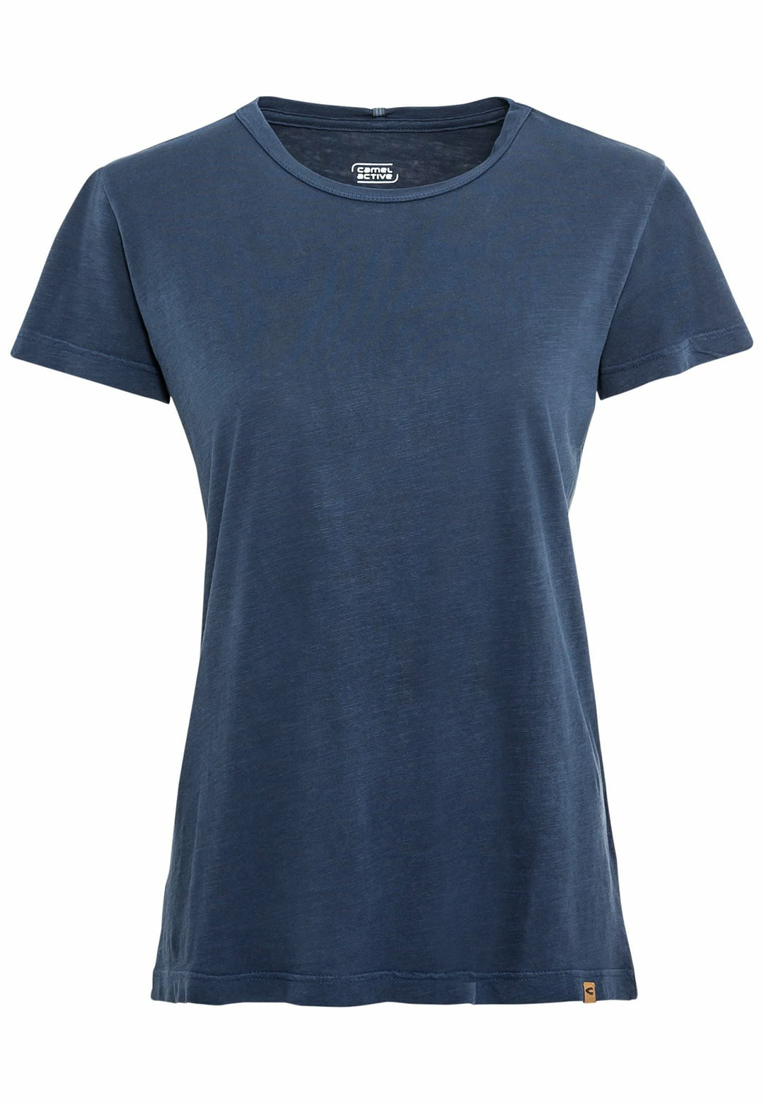 camel active Damen Kurzarm T-Shirt aus Organic Cotton S Dunkelblau, S Dunkelblau