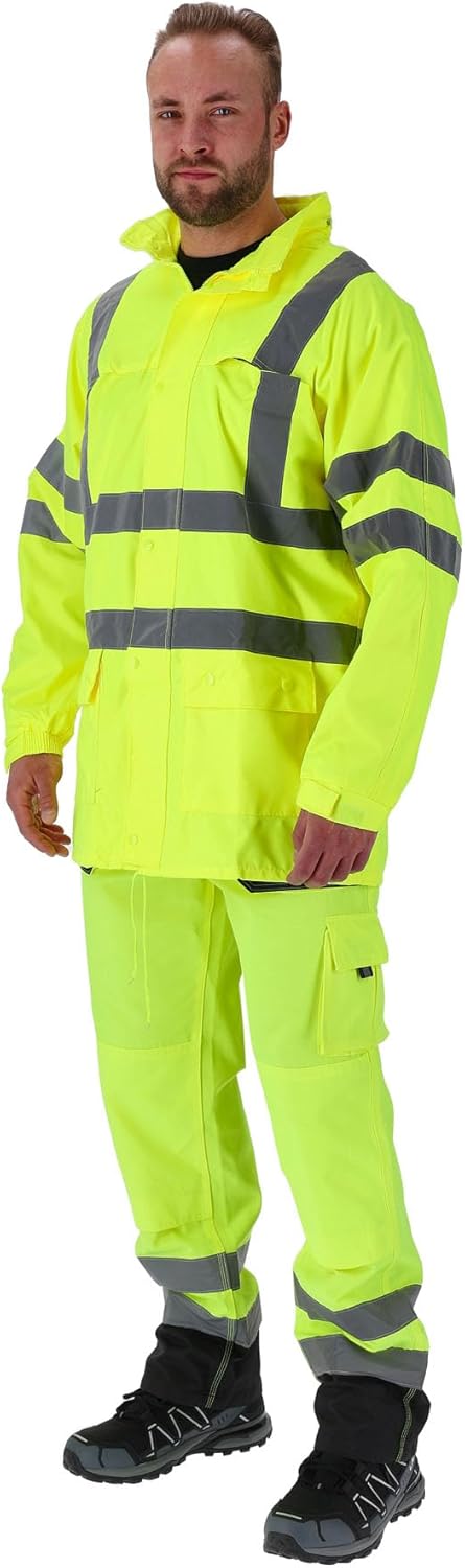 Lahti PRO WARNSCHUTZ-FLEECEJACKE GELB | "M", CE, LAHTI | Einstellung der Breite | Winddichte Reissve
