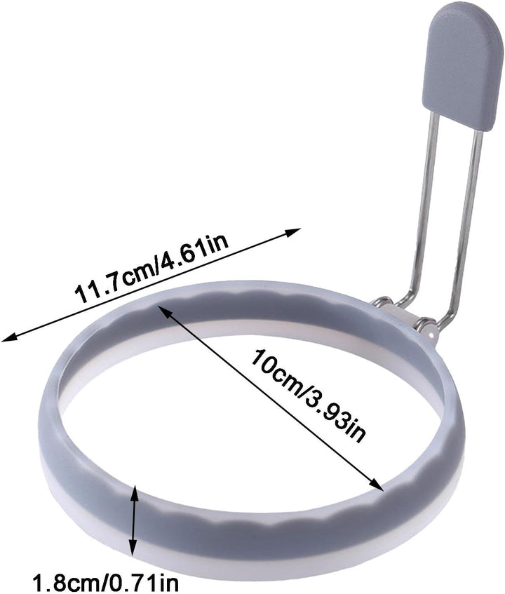 Egg Cooker Ring, Silikon zum Braten, Pfannkuchenform zum Kochen, runde Egg Mold, Frühstückssandwichm