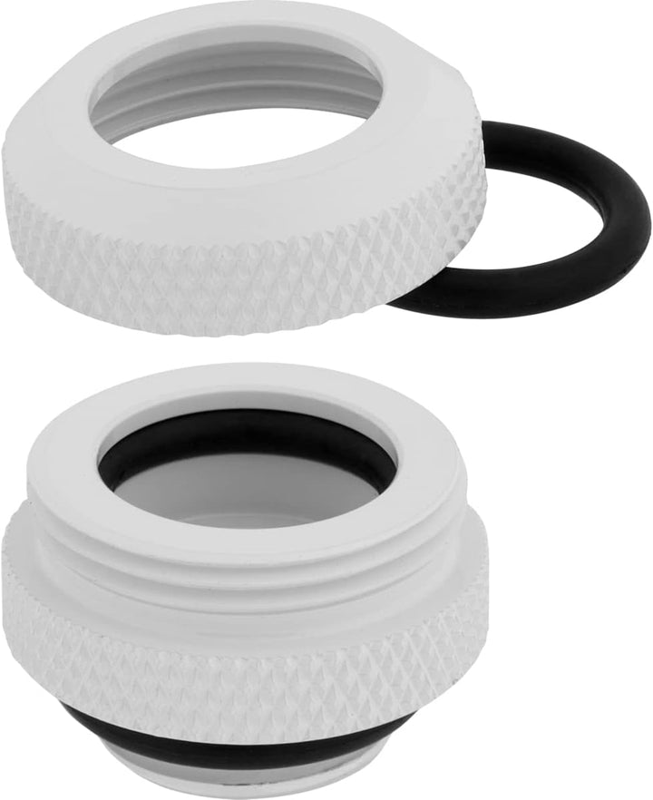 Corsair Hydro X Series XF Hardline-Anschluss, AD 12 mm, Viererpack, Weiss, One size 12mm Weiss, 12mm