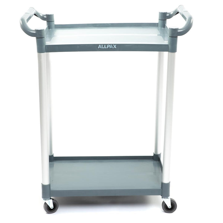 Servierwagen Kunststoff mit Rollen - 2 Böden - Tragfähigkeit 50 kg pro Boden - 80 x 43 x 96 cm - Tra