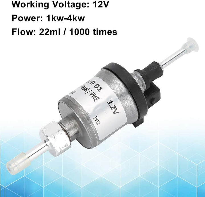 KIMISS Kraftstoffdosierpumpe, Dieselheizung Passend für Eberspacher Airtronic D2 / D4 12V 22451901
