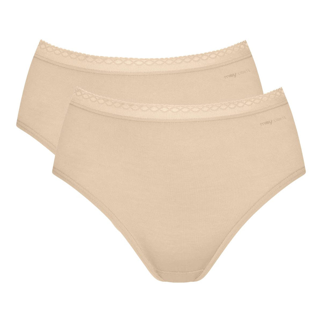 Mey 2er Pack Damen Hüftslips Lights - 89202-P2 - Damen Hipster ohne Seitennähte - Baumwolle + Viskos