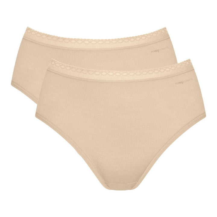 Mey 2er Pack Damen Hüftslips Lights - 89202-P2 - Damen Hipster ohne Seitennähte - Baumwolle + Viskos