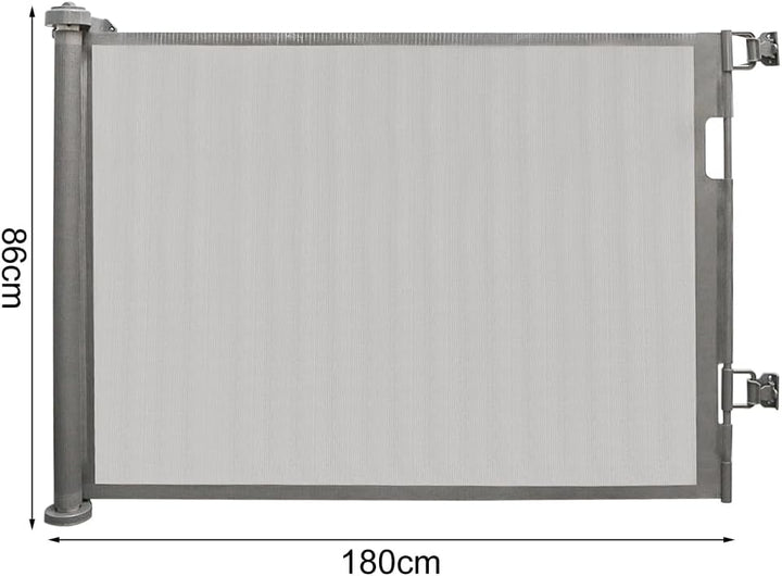 homewell 180cm Treppenschutzgitter Ausziehbare für Babys, Türschutzgitter, Türschutz für Treppen/Tür