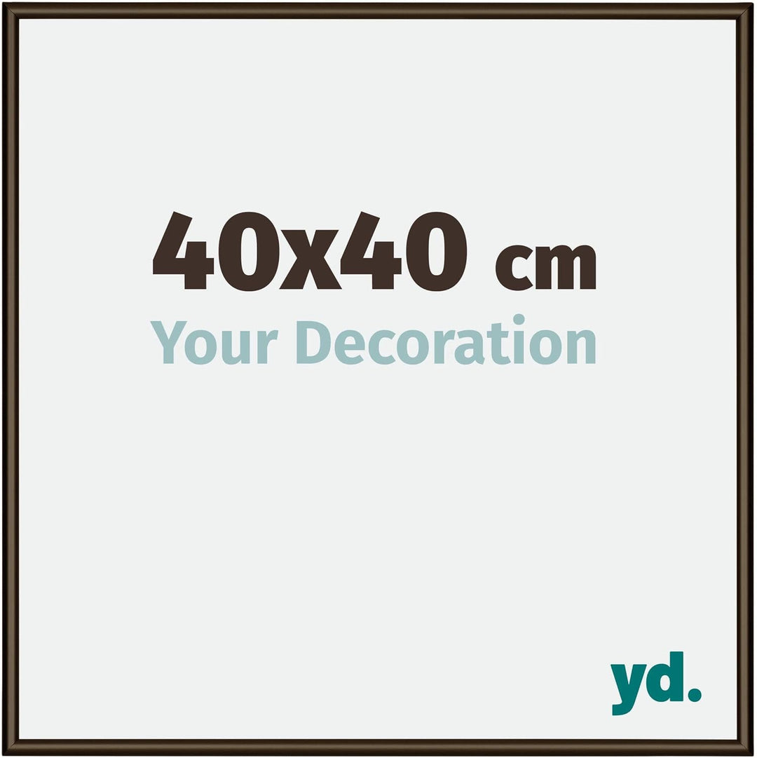 yd. Your Decoration - Bilderrahmen 40x40 cm - Bilderrahmen aus Aluminium mit Acrylglas - Antireflex
