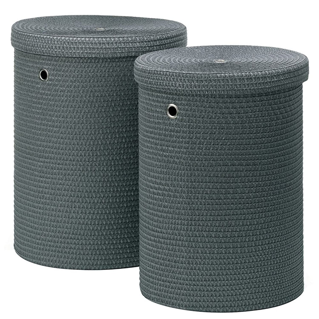 kela Wäscheboxen-Set Rimossa 2 Stücke aus Stoff in grau, Textil, 42 x 42 x 52 cm
