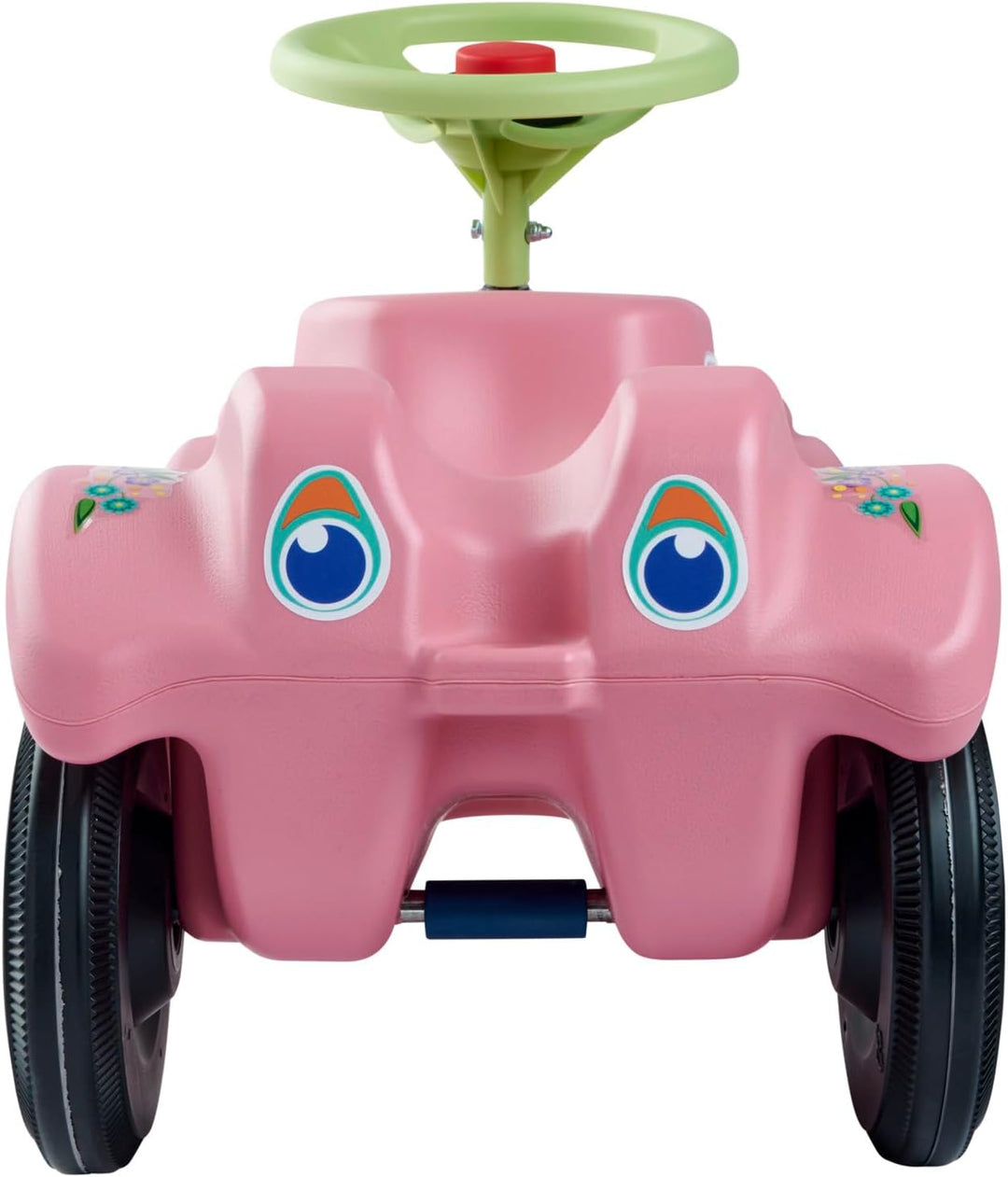 BIG-Bobby-Car Classic Flower - Kinderfahrzeug mit Blumenaufklebern für Jungen und Mädchen, belastbar