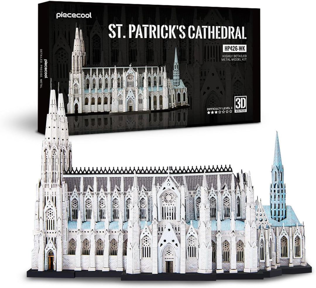 Piececool 3D Puzzle Architecture, 3D Puzzle Pierecool für 340 Edelstahl, Ganzes, 1:1 Wiederherstelle