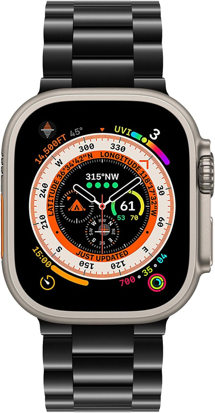 Tasikar Armband Kompatibel mit Apple Watch Ultra Armband 49mm Prämie Edelstahl Metall Ersatz Armband