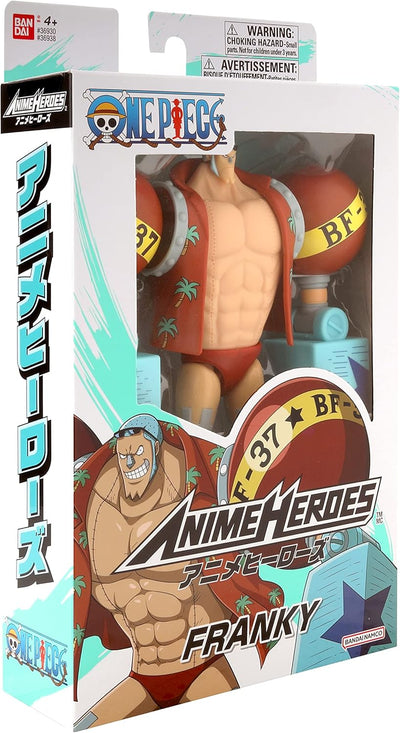 BANDAI – Anime Heroes - One Piece - Anime Heroes Figur 17 cm - Franky - 36938, Franky