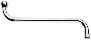GROHE S-Auslauf (DN15, für Küchen- Wandbatterie, 301 mm, langlebige Oberfläche), chrom, 13017000 300
