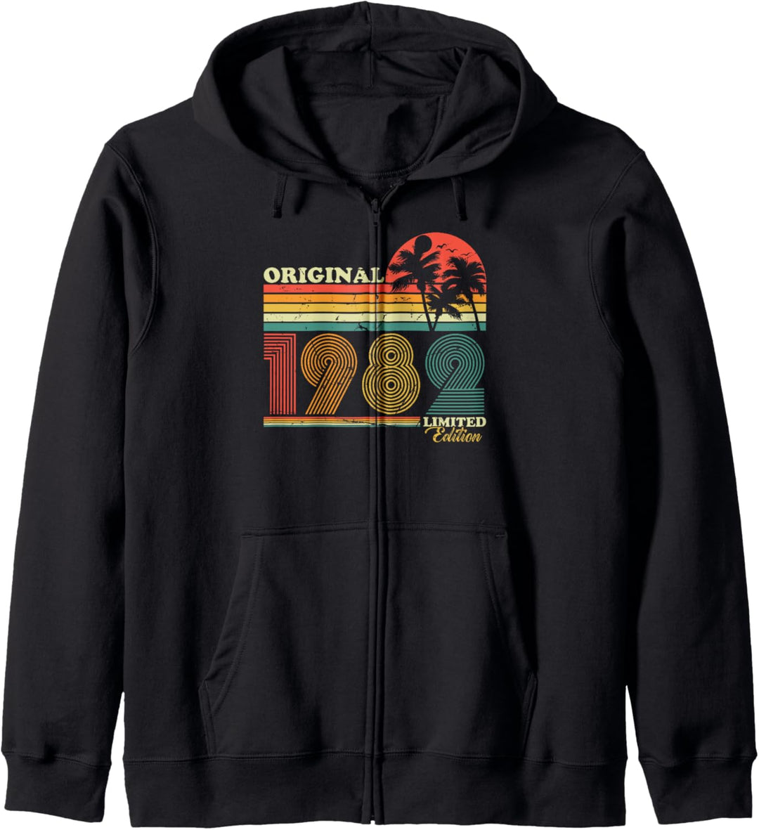 1982 Jahrgang Geburtstag Retro Vintage Herren Damen 40 Jahre Kapuzenjacke