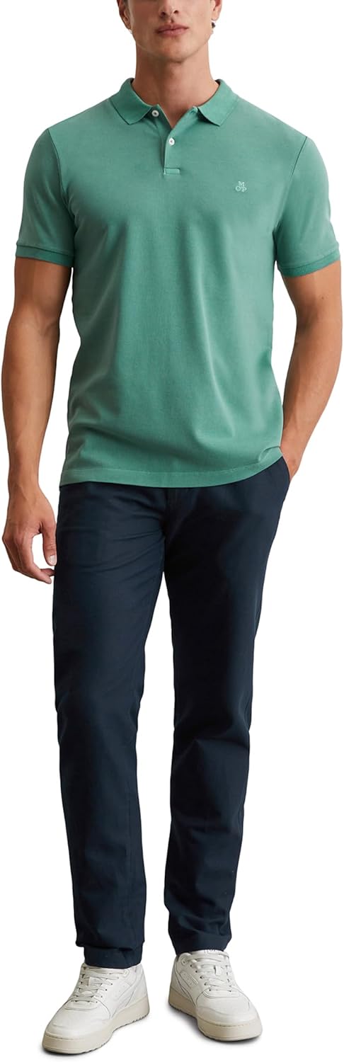 Marc O'Polo Herren Kurzarm-Poloshirt mit Knopfleiste Shaped Fit L 412, L 412