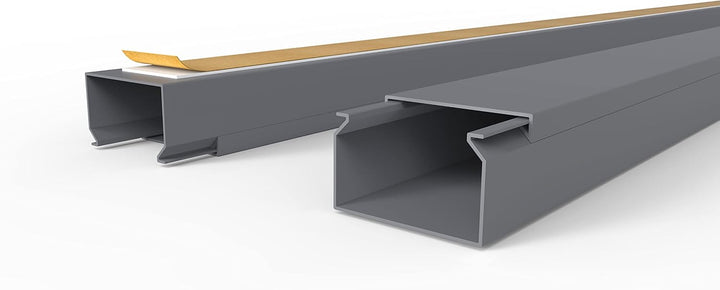 Kabelkanal Selbstklebend Pro mit Schaumklebeband, Kabelschacht 20m 40x25mm - 20x1m, Gray - Grau 20m