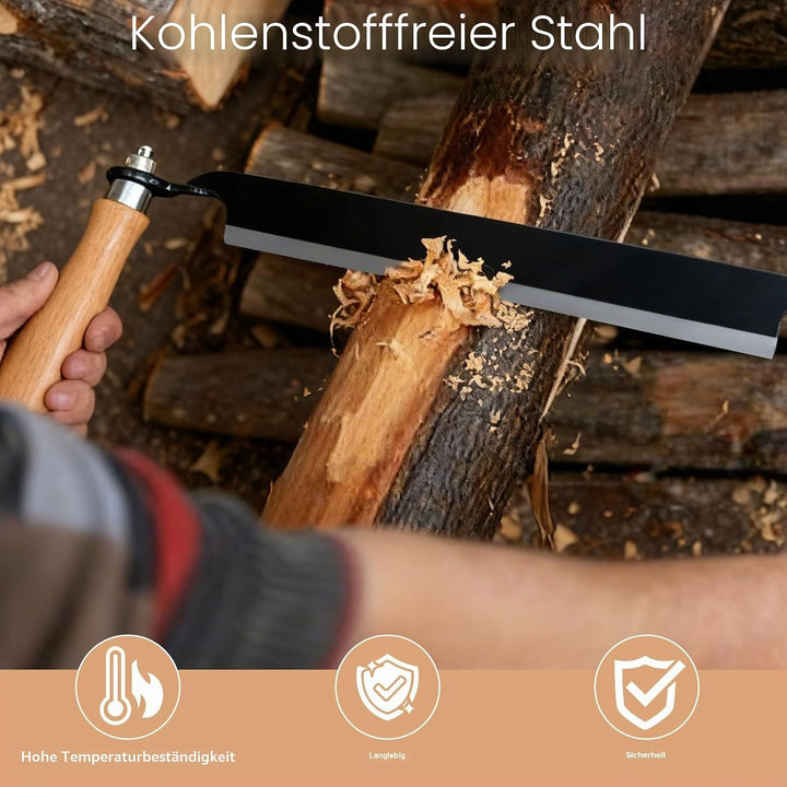 250 mm Zugmesser Reifmesser mit Hohe Schärfe: Ziehmesser Holz, Stossfestes Reifmesser, Patentiertes