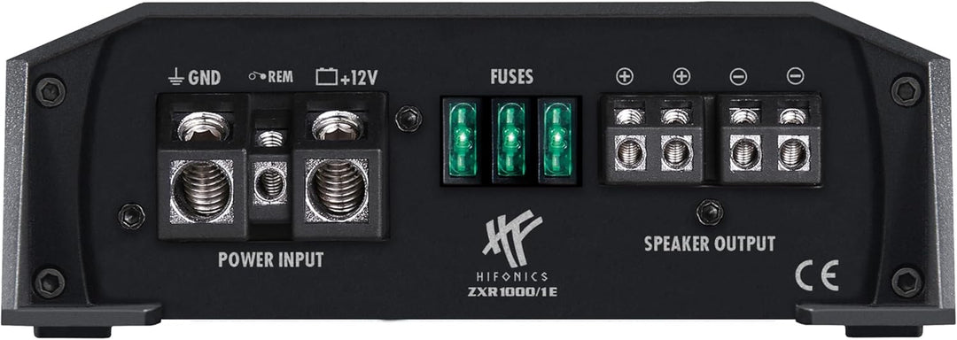 HiFonics ZXR1000/1E - 1-Kanal Class D Premium Digital Compact Verstärker mit 1000 Watt RMS | aus der