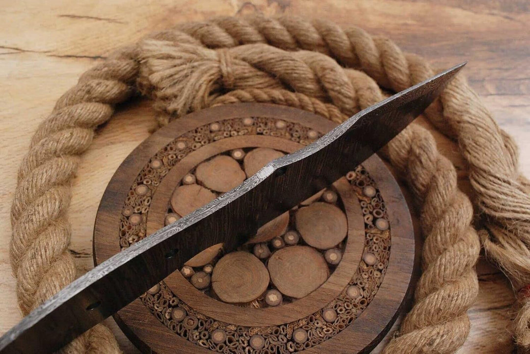Damast Klinge Handgeschmiedete Damast Rohling Damascus blank blade 6030EA