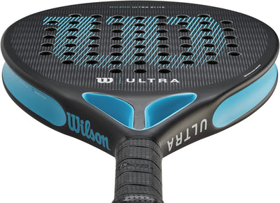 Wilson Padel-Schläger Ultra Elite V2, Fiberglas/EVA, 361 g, Schwarz/Blau, WR066911U2