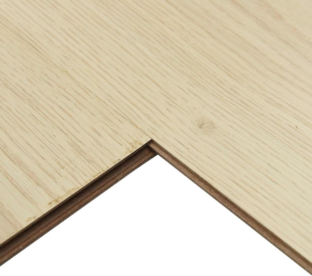 Laminatboden Weiches Beige 15 pcs, Holzwerkstoff mit Holzoptik, 101 x 20 x 0,8 cm, Klicksystem ohne