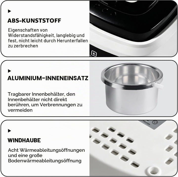Wachswärmer, 500 Ml Wachsschmelzmaschine, 100w Automatische Temperaturregelung Warmwachs Haarentfern