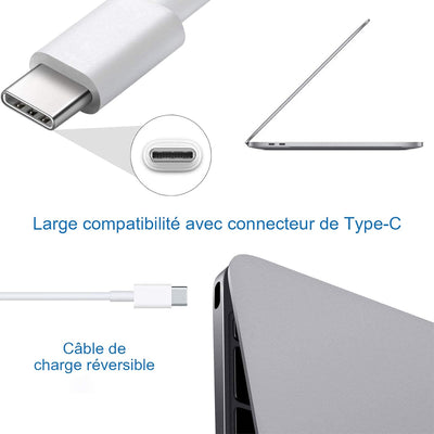 MacBook Pro Ladegerät, 87W USB C Laptop Netzteil Für MacBook Pro 13/14/ 15/16 Zoll, MacBook Air 2020