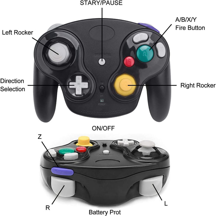 Wireless Controller für Gamecube Ersatz 2.4G Bluetooth NGC Gamepad Joystick GC Controller für Gamecu