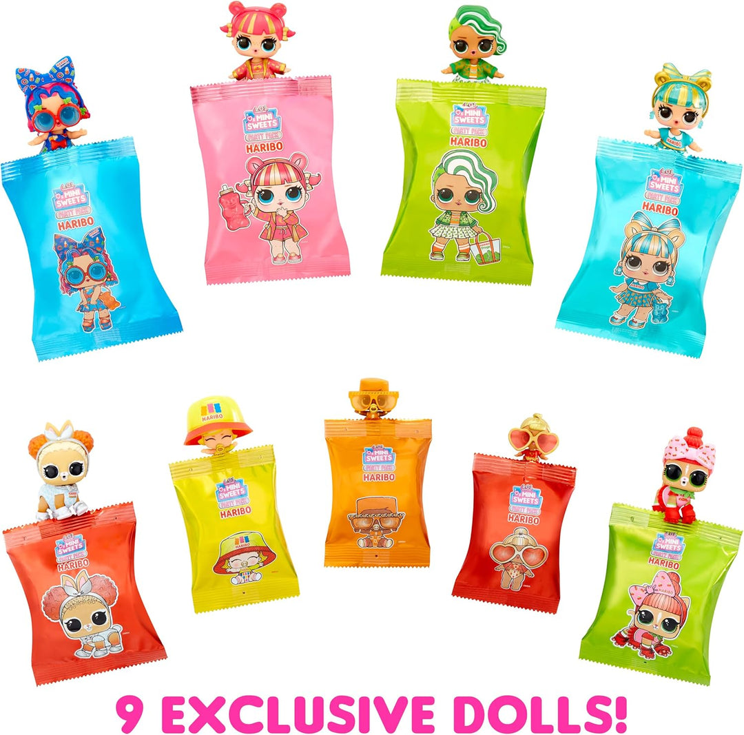L.O.L. Surprise! Loves Mini Sweets X HARIBO Party Pack - Mit 9 Sammlerpuppen und über 45 Überraschun
