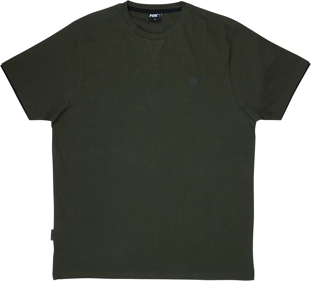 Fox Green Black T-Shirt - Angelshirt, Anglershirt, Shirt für Angler, Tshirt zum Angeln M Schwarz, M