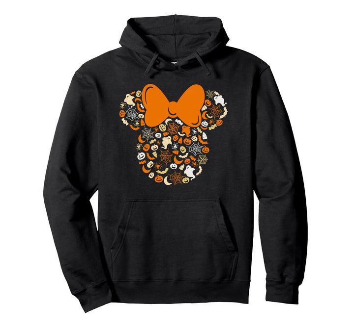 Disney Minnie Mouse Halloween Ghosts Pumpkins Spiders Pullover Hoodie