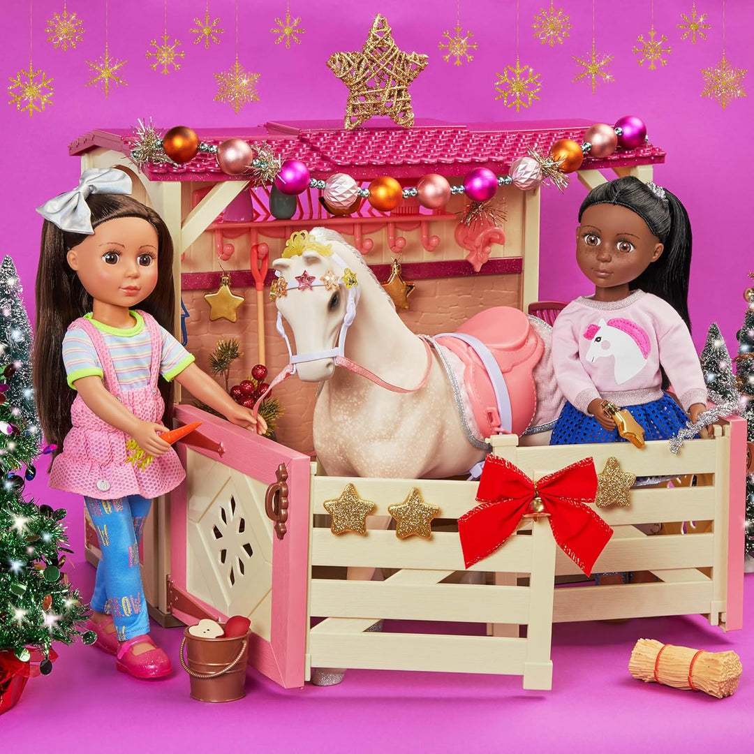 Glitter Girls - Alle Asparkle Acres - Spielset Pferdestall - Spielset für 36 cm grosse Puppen und Sp