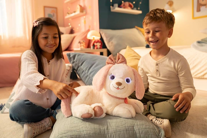 Gipsy Toys – INTERAKTIVES PLÜSCHTIER Puppy Bella – 30 cm – ROSA UND Weiss – VERKAUFT IN Einer GESCHE