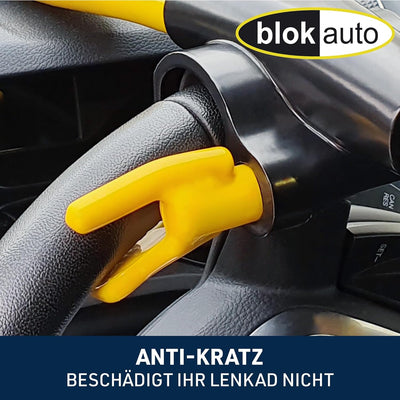 BLOKAUTO 9595 Lenkradschloss Lenkradkralle Lenkradsperre Diebstahlsicherung Lenkrad Auto, Gelb