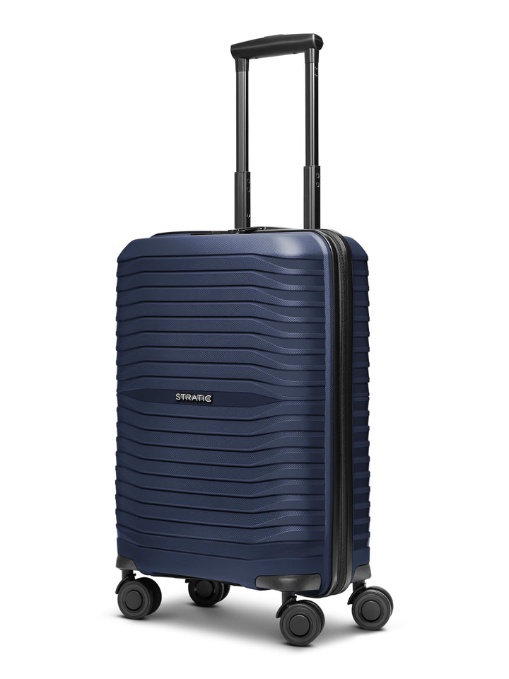 Stratic Shine Handgepäck Koffer &amp; Trolley | Ausgestattet mit 4 360° drehbare Rollen, arretierbarer G