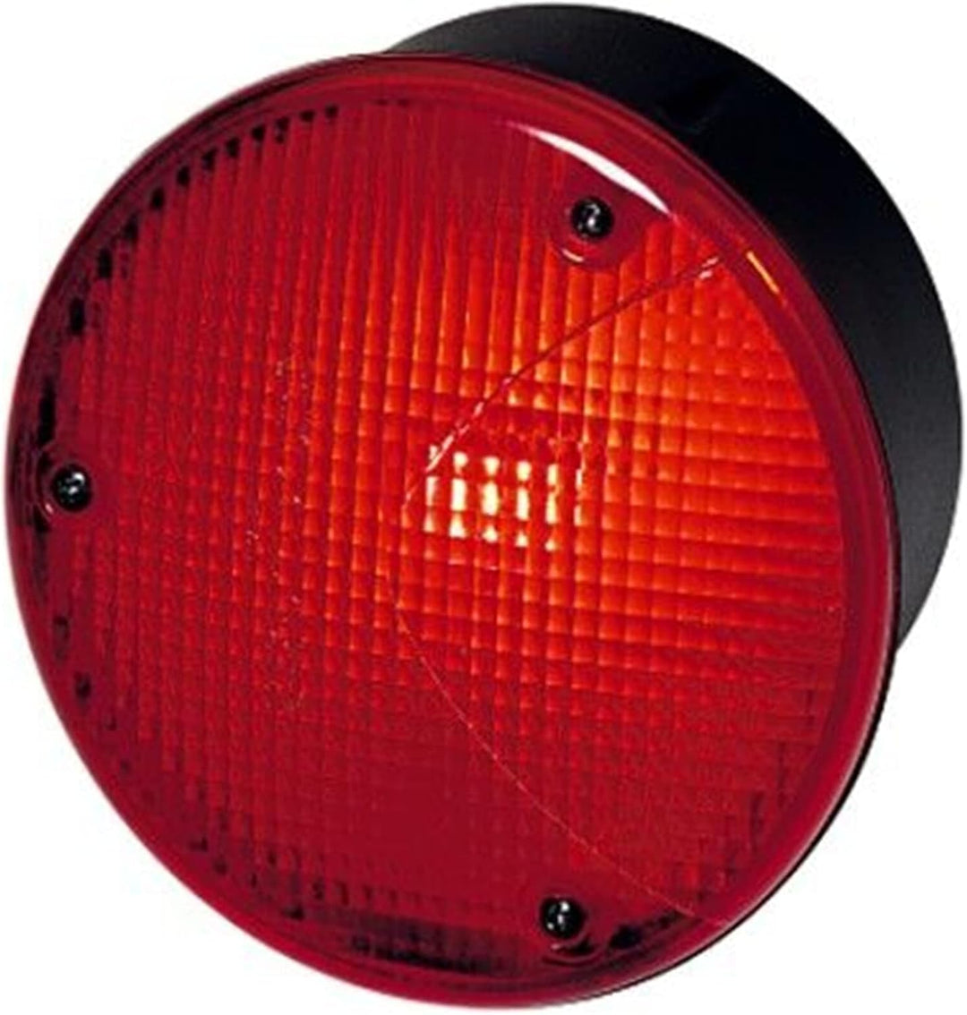 HELLA Schlussleuchte - Halogen - 24V / 12V - Einbau/Anbau - ADR/GGVS - Lichtscheibenfarbe: rot - Ste