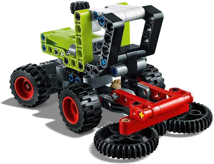 LEGO 42102 Technic Mini CLAAS XERION, 2in1 Traktor und Mähdrescher, Spielzeug für Mädchen und Jungen